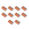 10Pcs Wire Block Clamp Terminal Quick Conductor Flexible Hard Cable Connector PCT218