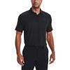 Under Armour Solid Color Casual Short Sleeve Polo Men Tops Black 1377294-001