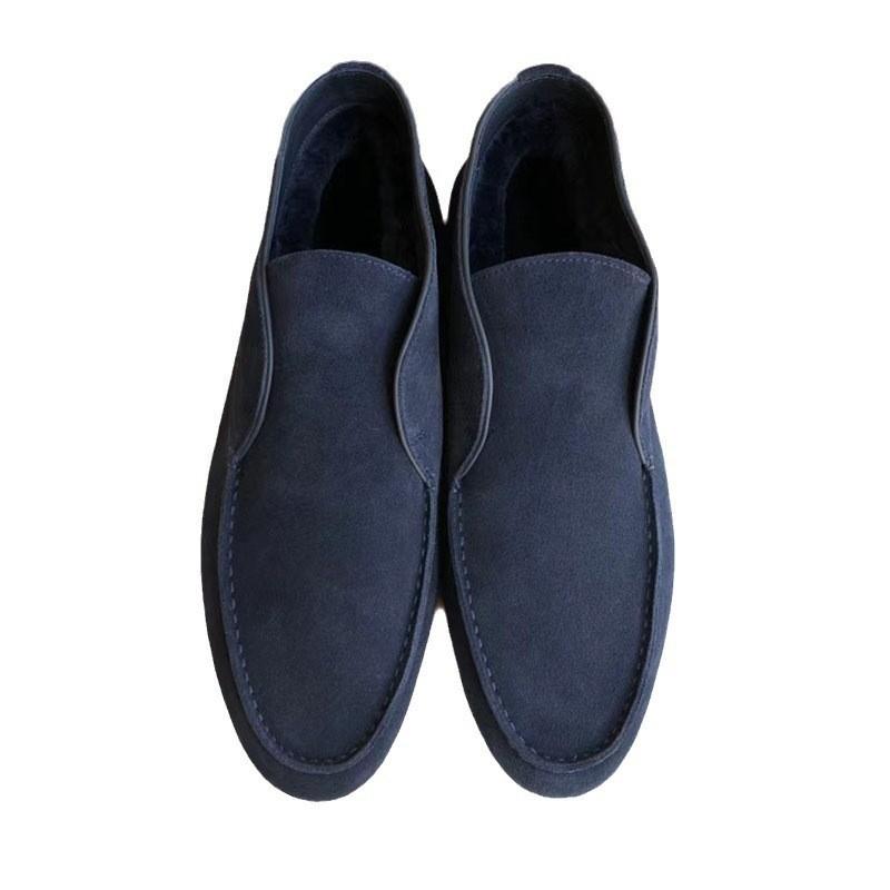 Cool boots new LP men's shoes high-top loafers lazy one-pedal casual single shoes flat-soled large
