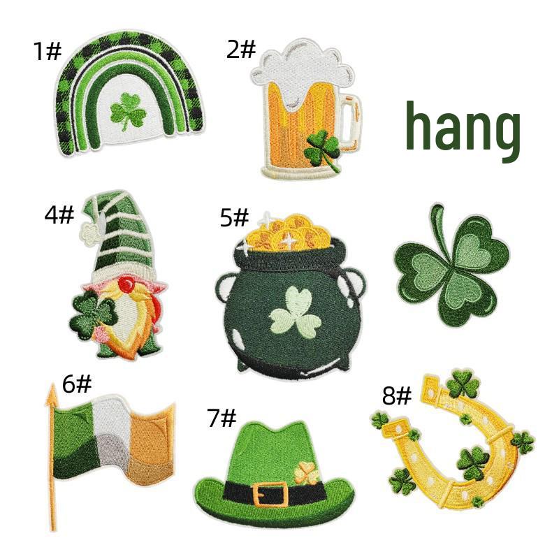 

св. Патріківський Трилисник Термоаплікація Вишивка для Одягу та Сумок