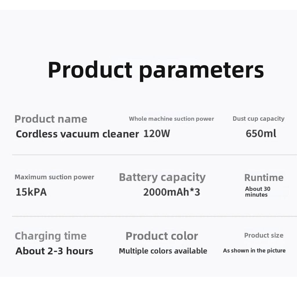 Cordless Handheld Vacuum Cleaner Wet Dry Mop 2-in-1, High Suction Portable Wireless Vacuum for Home and Car Use