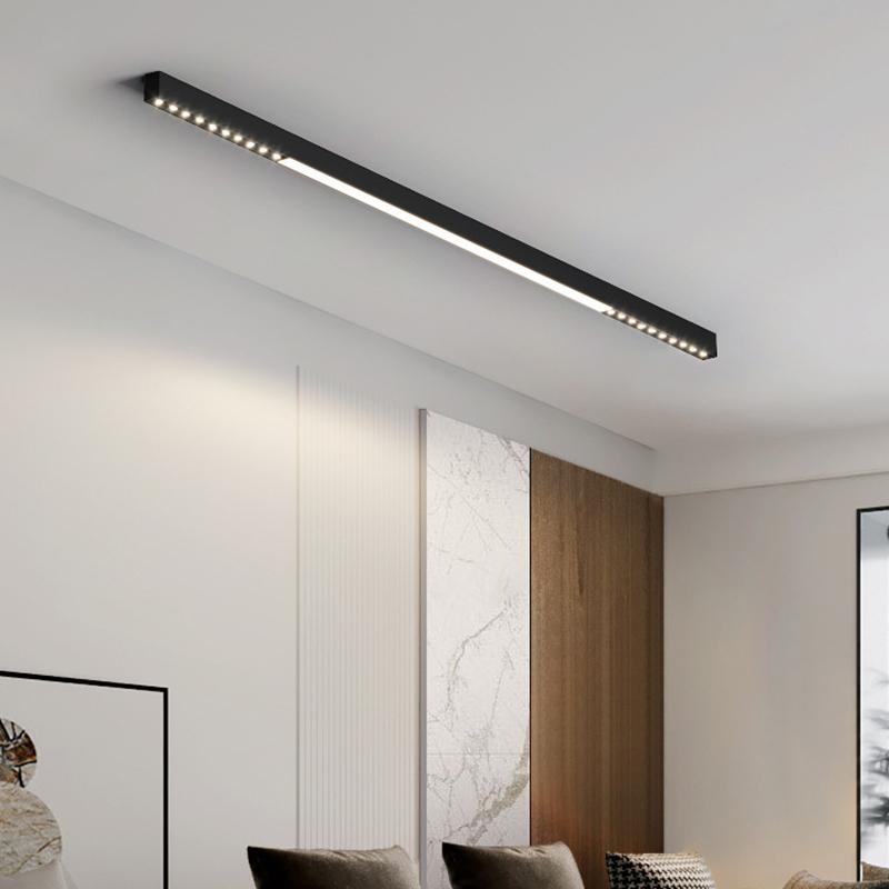 120cm Linear Bar Light LED Ceiling Lamp Surface Mounted Long Strip Grille Light Living Room Office Spotlight Floodlight 45W
