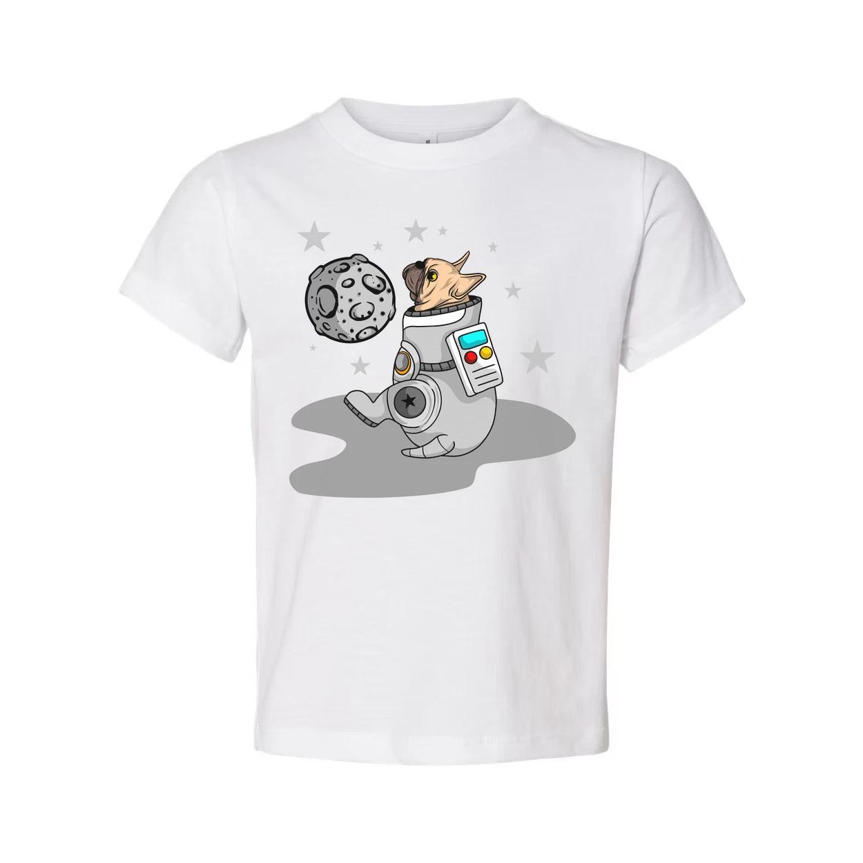 Space Dog Astronaut Graphic Tee For Unisex Fit With Moon Stars And Space Theme A S
