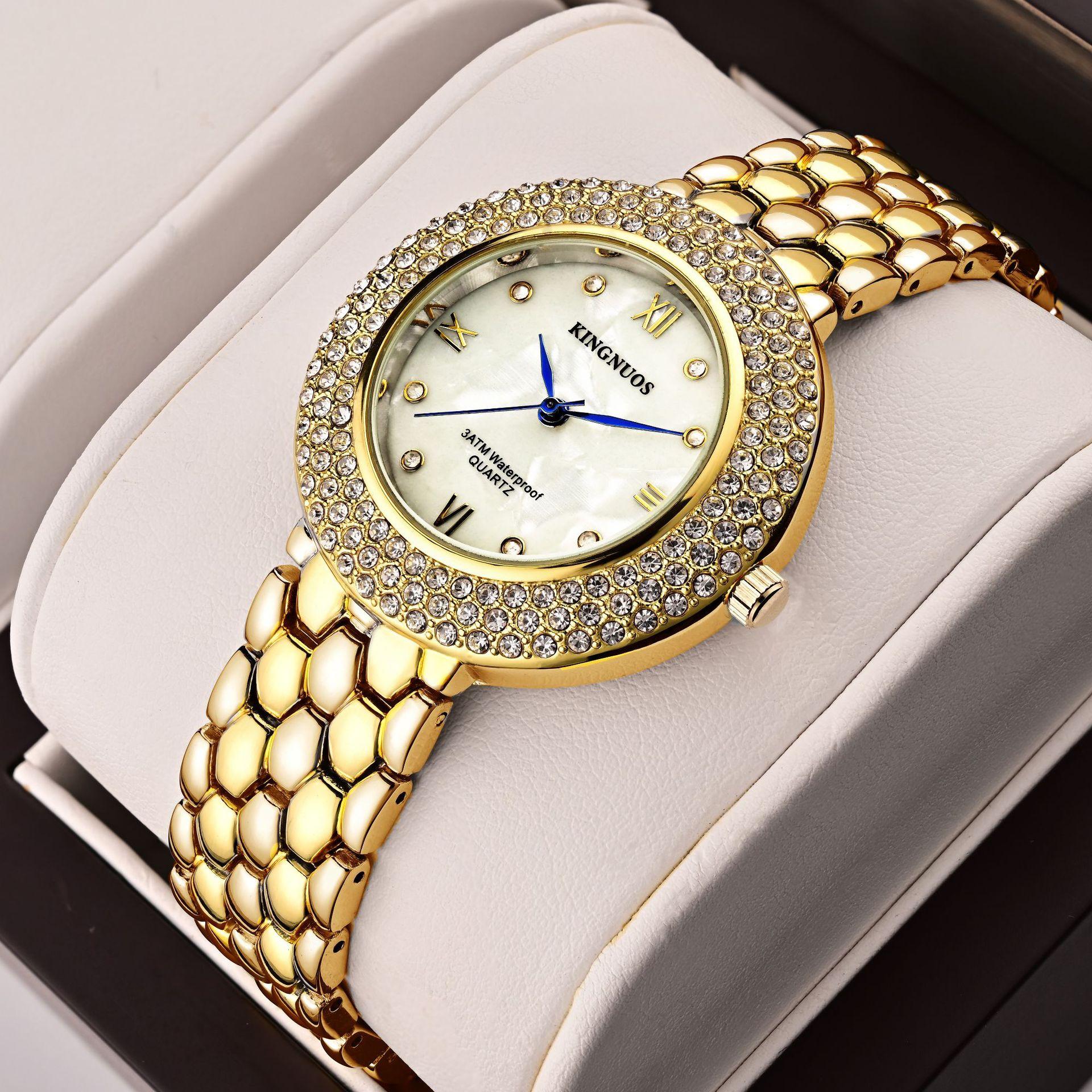 

Женские часы с бриллиантами Серебряные часы Женские наручные часы Роскошные брендовые женские часы со стразами Браслет золотой