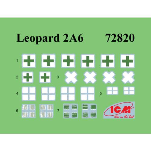 ICM 1/72 Ukrainian Leopard 2A6 Plastic Model Kit 72820 (Tank)