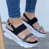 fashion Women Sandals Summer Heels Sandals With Wedges Shoes For Women Peep Toe Platform Sandalias Mujer Brand Shoes On Heel Luxury 2024