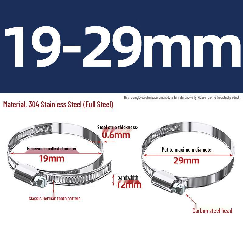 Langsaizebe German Style Stainless Steel Hose Clamps