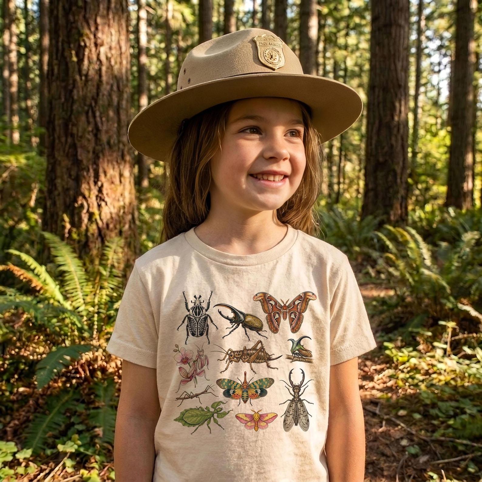 Rare Insects Of The World Field Guide Bugs Unisex Adult Youth T-Shirt 130