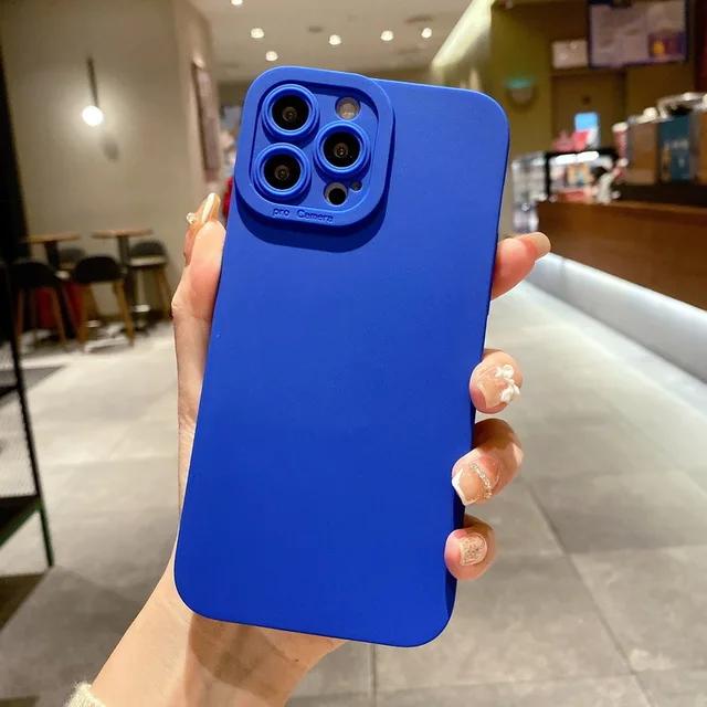 Angel Eyes Liquid Silicone Phone Case For iPhone 15 14 13 11 Pro Max Mini 7 8 Plus Full Protective Soft Waterproof Mobile Cover