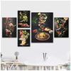 Gastronomy And Kitchen Poster Food Pictures Restaurant Decoration Canvas Printing Wall Picture Home Room