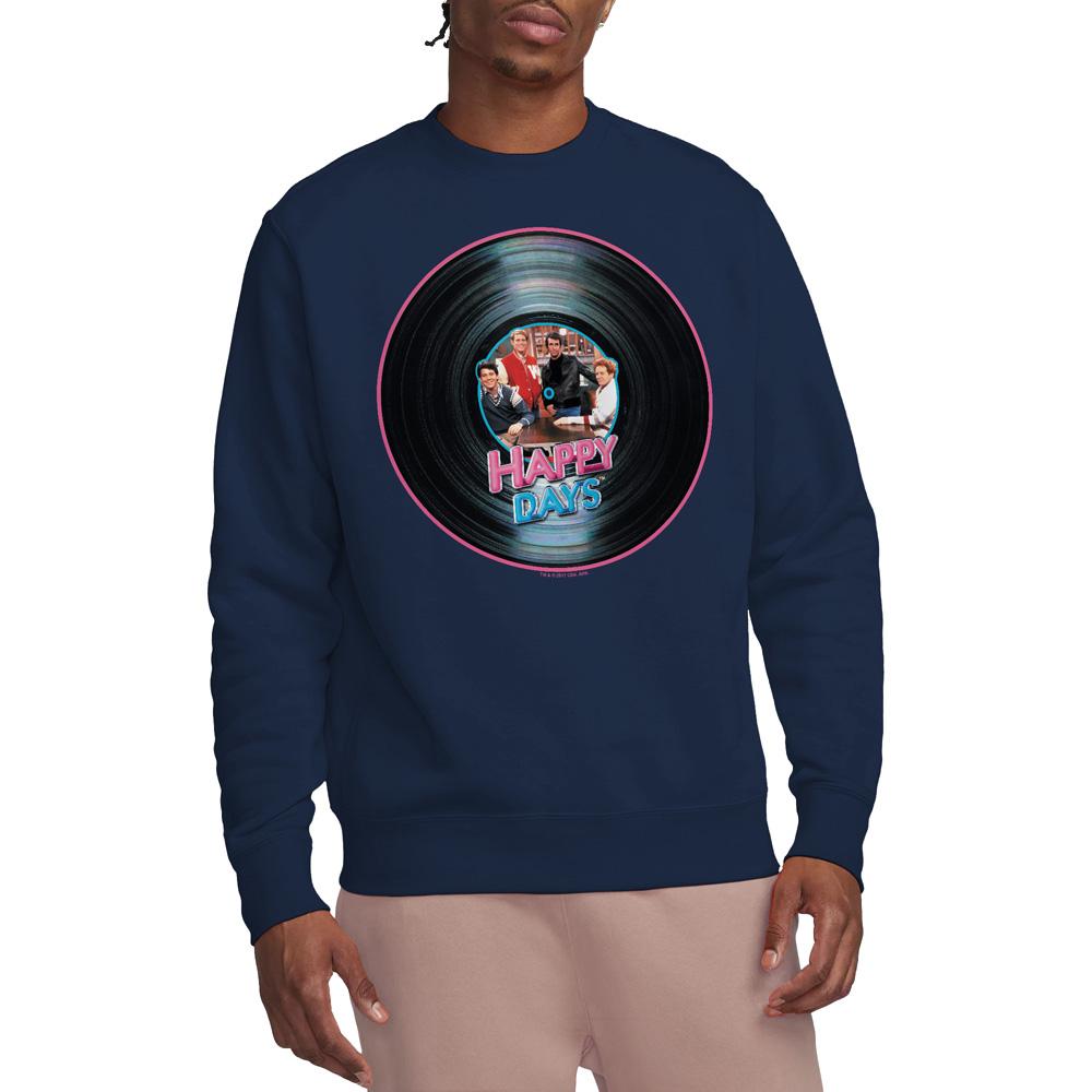 Happy Days Unisex-Sweatshirt „On the Record“ für Erwachsene