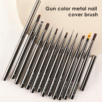 Nail Art Brushwork with Flexible Pen Hat Brush Bristles Delicate Smooth Drawing Non-shedding Nail Brush