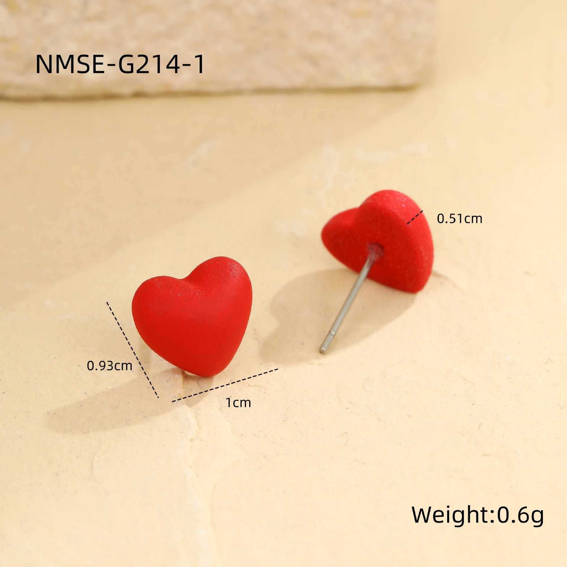 GEMCHIC Women s 3D Heart Shape Earrings Simple Niche High-End Earrings for Daily Life