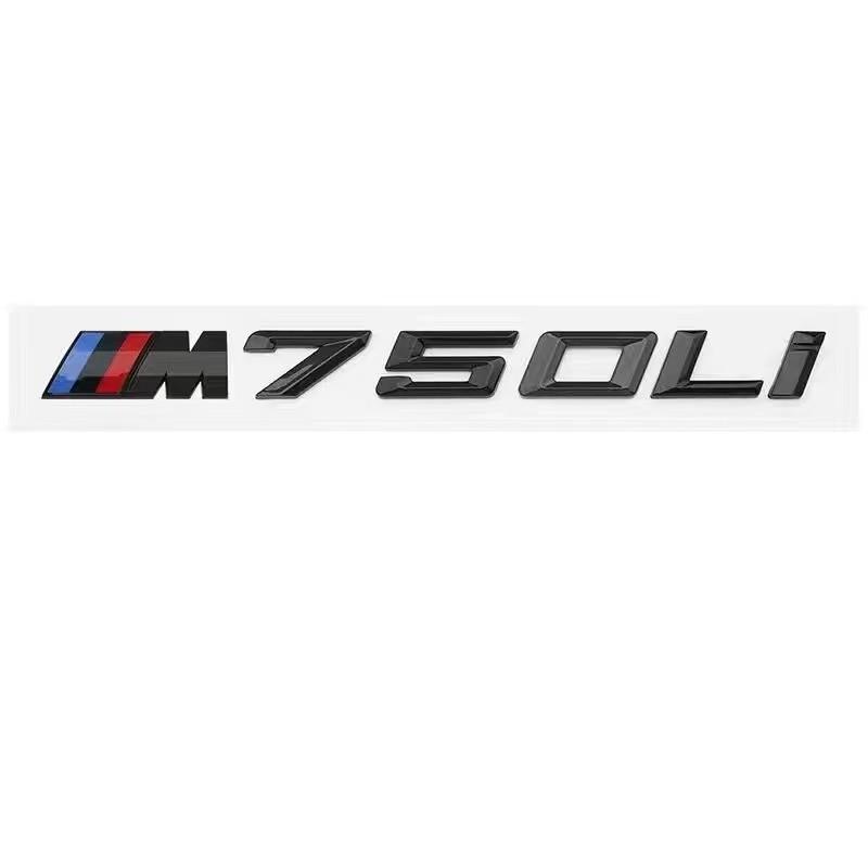 New Badge BMW ABS Car Label 7 Series Black and Silver 730 Tail 735 740 750 760 Digital M Label New GT Car Label Modification. pdcr06