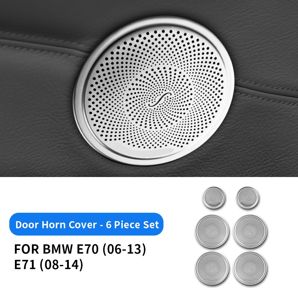 Stainless Steel Car Door Speaker Sticker Cover for BMW X5 E70 X6 E71 F07 F25 F26