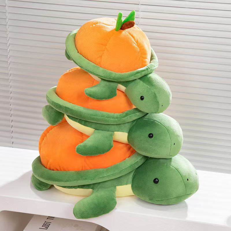 35/45/55 Cm Simulated Fruit Turtle Doll Stuffed Plush Toy Handmade Doll Cartoon Anime Cute Children's Birthday Gift Fun Doll