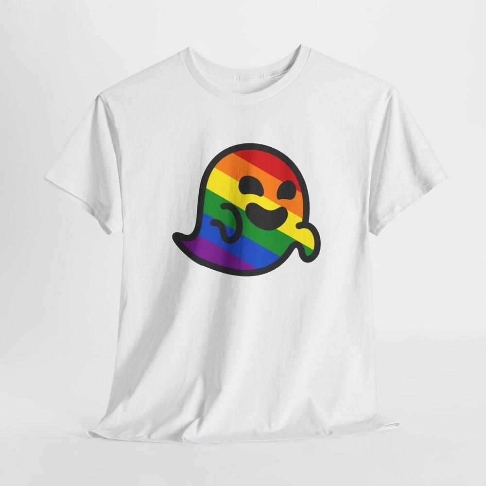

Gaysper Rainbow Ghost LGBT Unisex Tshirt Tops Tee, LGBTQ Pride Shirt, Rainbow Flag Symbol 3XL