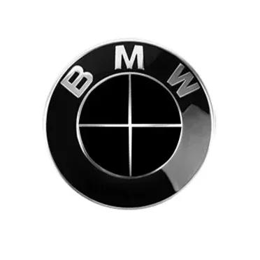 60mm-4pcs Car modification BMW hub cover tire center decoration 60mm front diameter size silver base/black base optional.