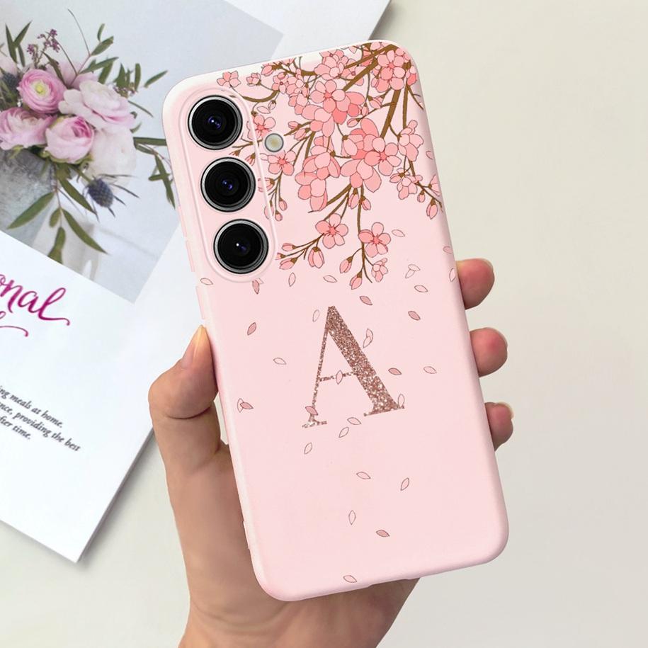 For Samsung Galaxy S24 5G Case SM-S921B Capa Fashion A Z Letters Soft Silicone Back Cover For Samsung S24 Ultra S24+ S 24 Bumper