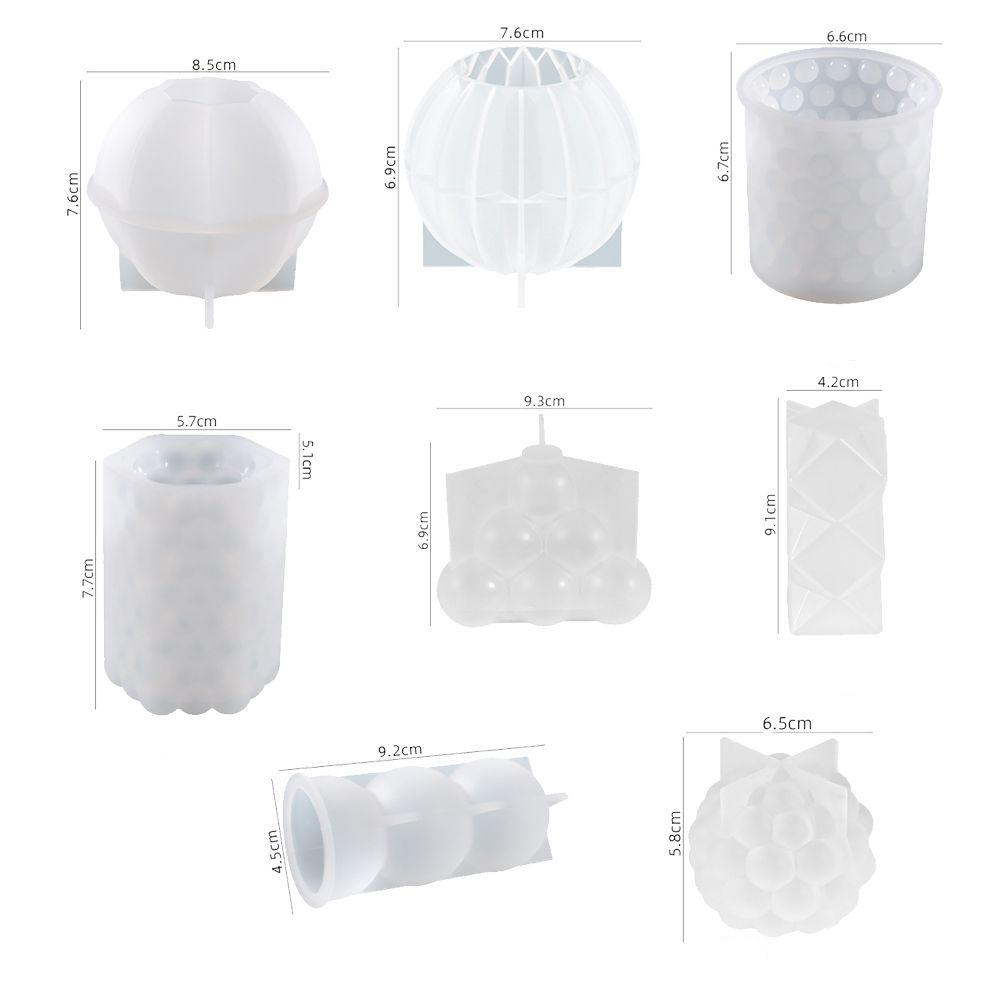 3D Cylinder Candle Mold DIY Candle Silicone Mold Cake Resin Molds 3D Art Wax Candle Making Mould Silicone Handmade Soap Molds