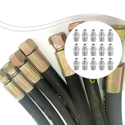 15Pcs Hydraulic Hose Adapters Jic 37° Straight Union Fitting Sturdy Replacement Spare Parts