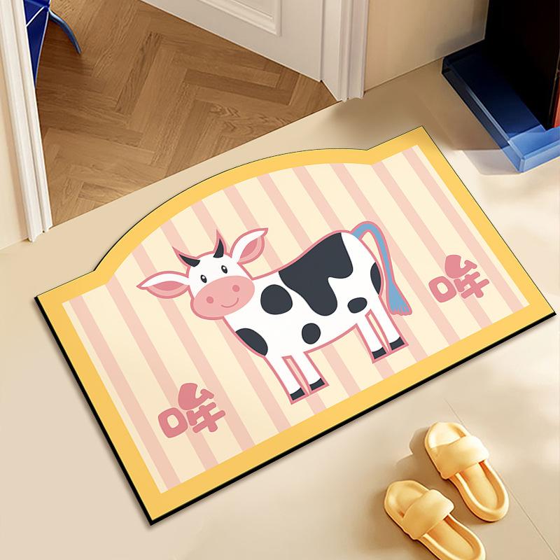 Toilet Diatom Mud Cartoon Household Absorbent Foot Mat Mat Toilet Mat Mat Home Mat Absorbent Non-slip