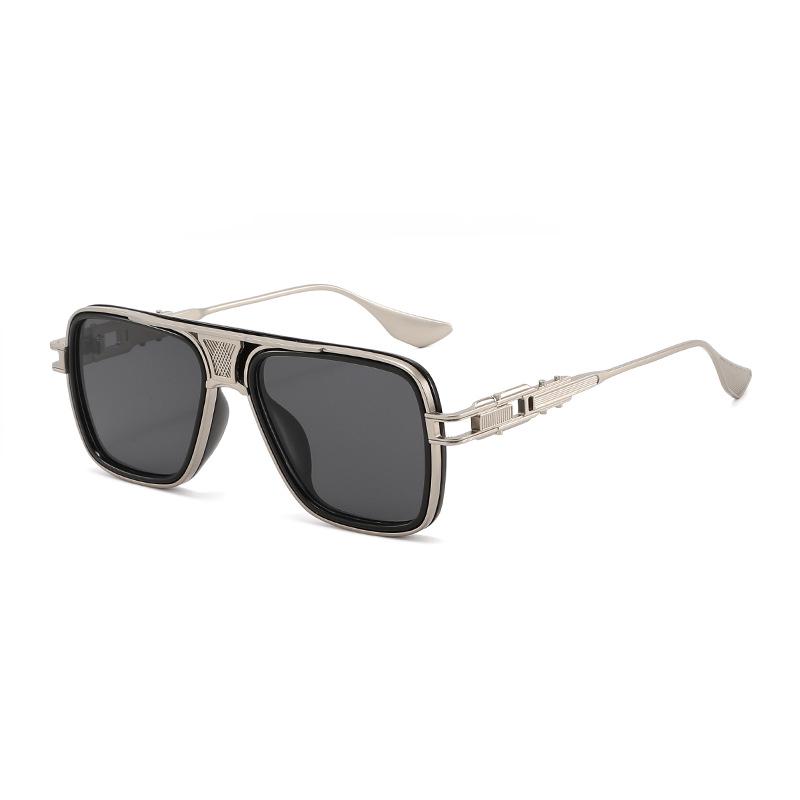 

Pilot Punk Trend Metal Sunglasses: European & American Style for Men & Women Regular