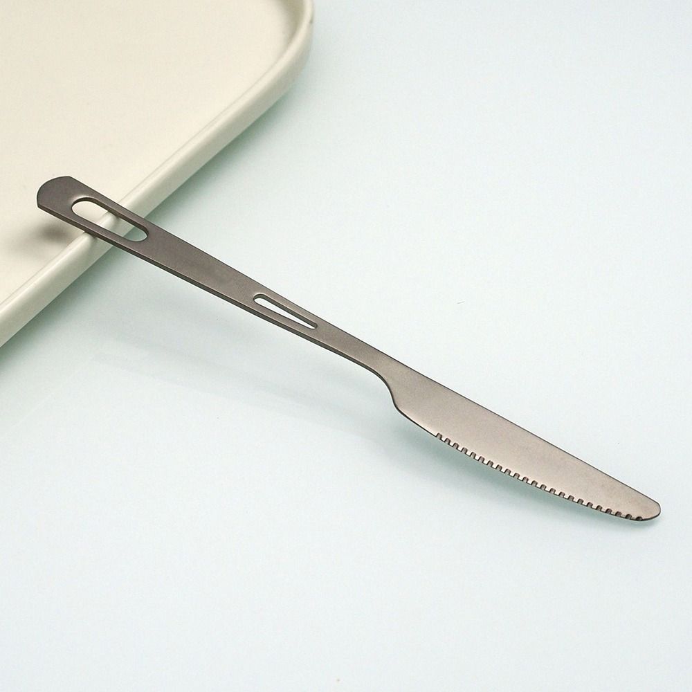 Outdoor Titanium Tableware Ultralight Knife Fork Spoon Chopstick Travel Tableware  Flatware Set