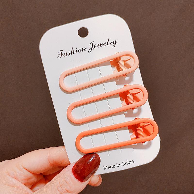 Clips de păr colorat Bai Lu fără cusături tip cioc de rață pentru femei - Ideal pentru frunte, breton și machiaj