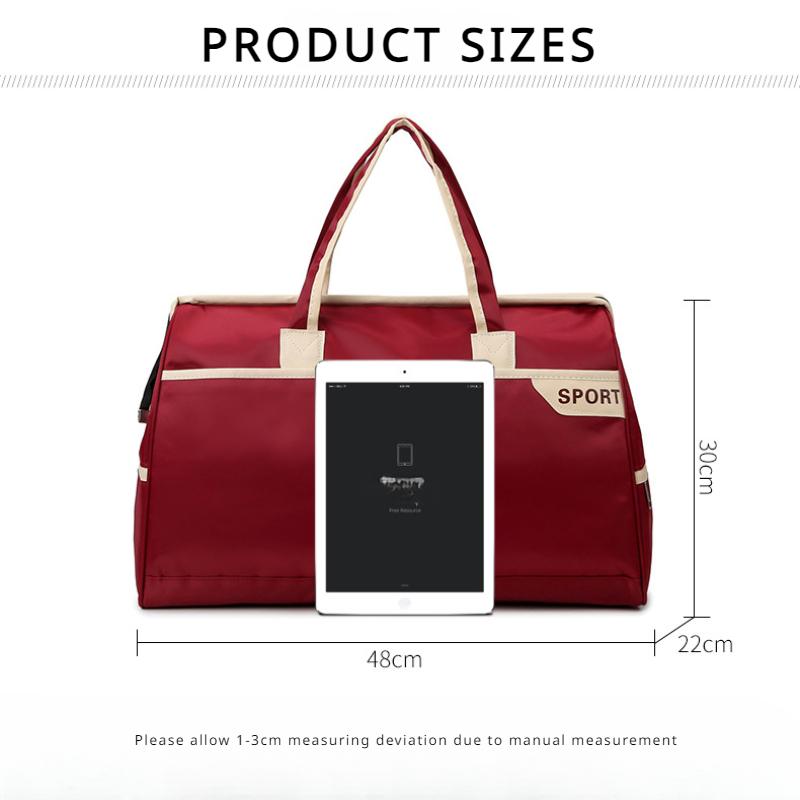 2025 Neue Einfache Mode Tourentasche Freizeit Kurzstrecken Reisegepäcktasche Oxford Wasserdicht Große Kapazität Sport Fitness Tasche Unisex Yoga Tasche