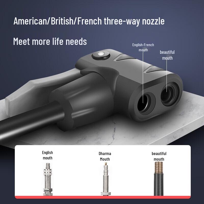 Forever 02 High Pressure Bicycle Air Pump with Gauge