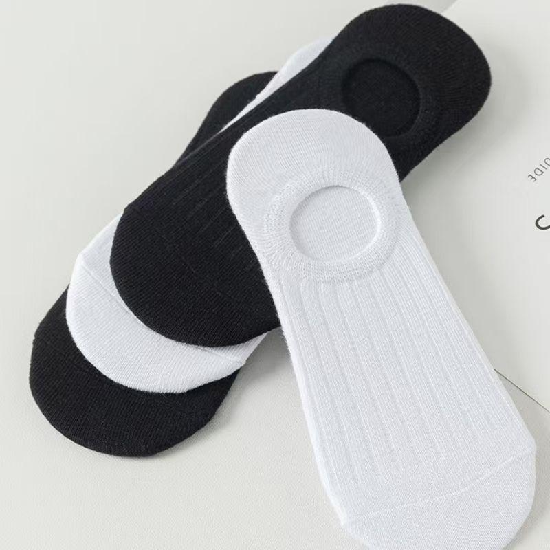 Unisex Mid-Tube Sports Socks - Black, White, Gray, Soft Cotton, Simple Design