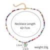 Necklace for Women Accessories Collarbone Necklace Women Hundreds of Bohemian Style Handmade Colorful Rice Beads Beaded Necklace Elegant Necklace