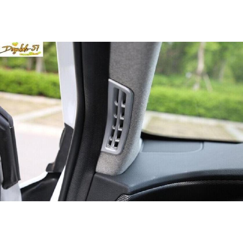 For Hyundai Santa Fe - Matte Silver 2X Upper Air Outlet Vent Cover Trim