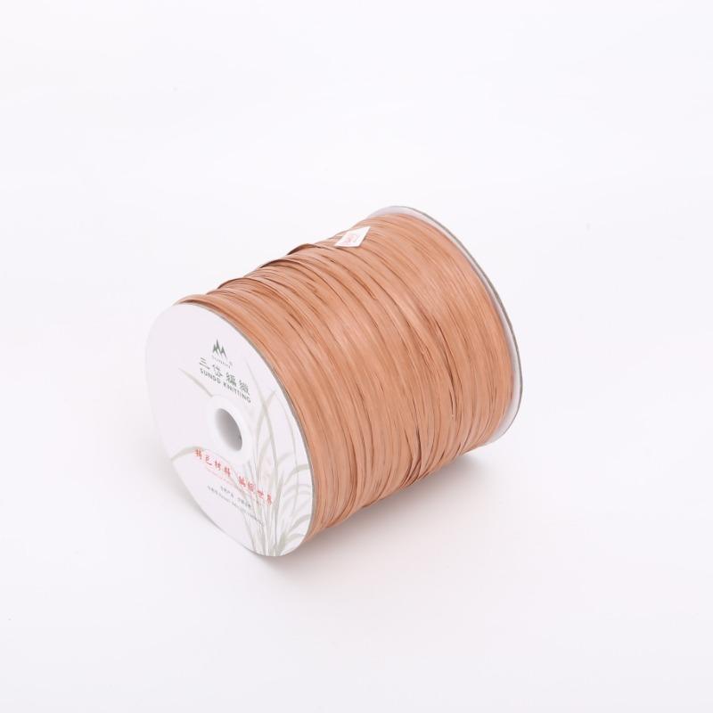600M Matte Raffia Yarn 330g Artificial Plant Fibre Crochet Yarn for DIY Knitting Straw Hat Handbags Storage Household Items