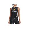 Under Armour Johnson Series Letter Lightning Print Knit Tank Top Women Tops Black 1377760-001