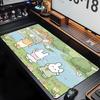 Gaming keyboardpad Office Soft Non-Slip Carpet Rubber Mice Pad New Models Cute Rabbit Pink Anime Mousepad Home HD Print Mousepad