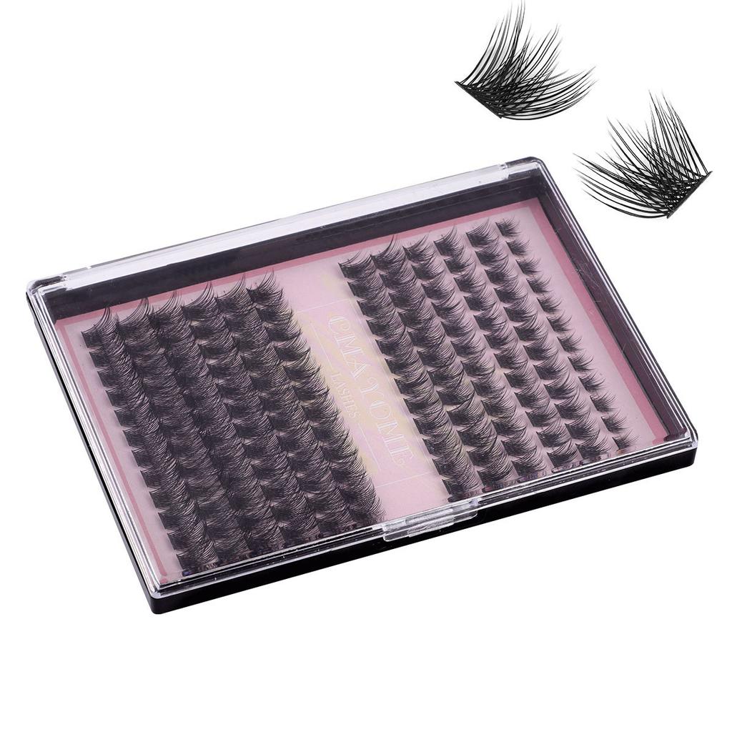 Natural Thick C-Song Single Cluster False Eyelashes 8-16Mm Daily Diy Segmented Simulated Eyelashes