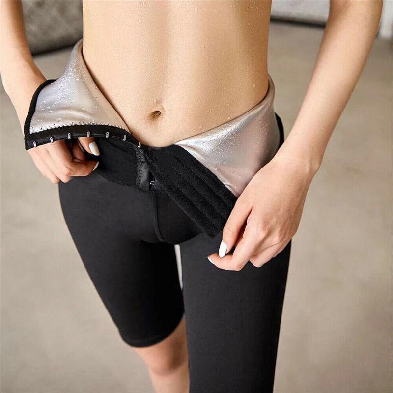 Women Sweat High Waist Sauna Short Pants Weight Loss Workout Fitness Body Shaper Slimming Shapewear Tummy Control Fat Burning Thermo Leggings