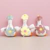 Cartoon Plush Goose Keychain Soft Big White Goose Charm Big White Goose Key Chain  Backpack Decor