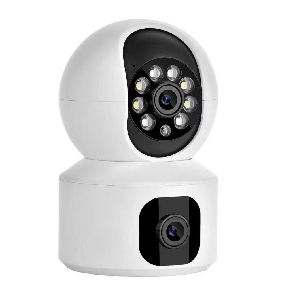 5G Wireless Dual-Lens Smart Surveillance Camera with Panoramic Rotation, Night Vision, and WiFi HD Monitoring