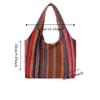 Canvas Bohemian Tote Bag Large Capacity Retro Shoulder Bag Vintage Ethnic Style Handbag  Travel