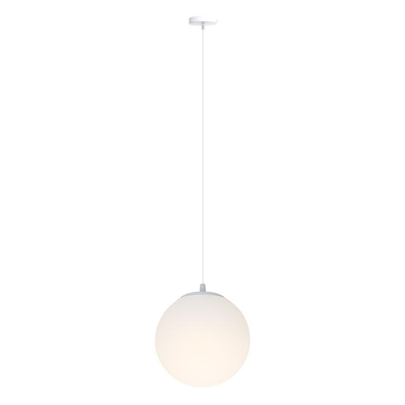 Acrylic Milk White Round Pendant Light - Modern Minimalist Frosted Ball Lighting for Store or Wedding Décor, 220V.
