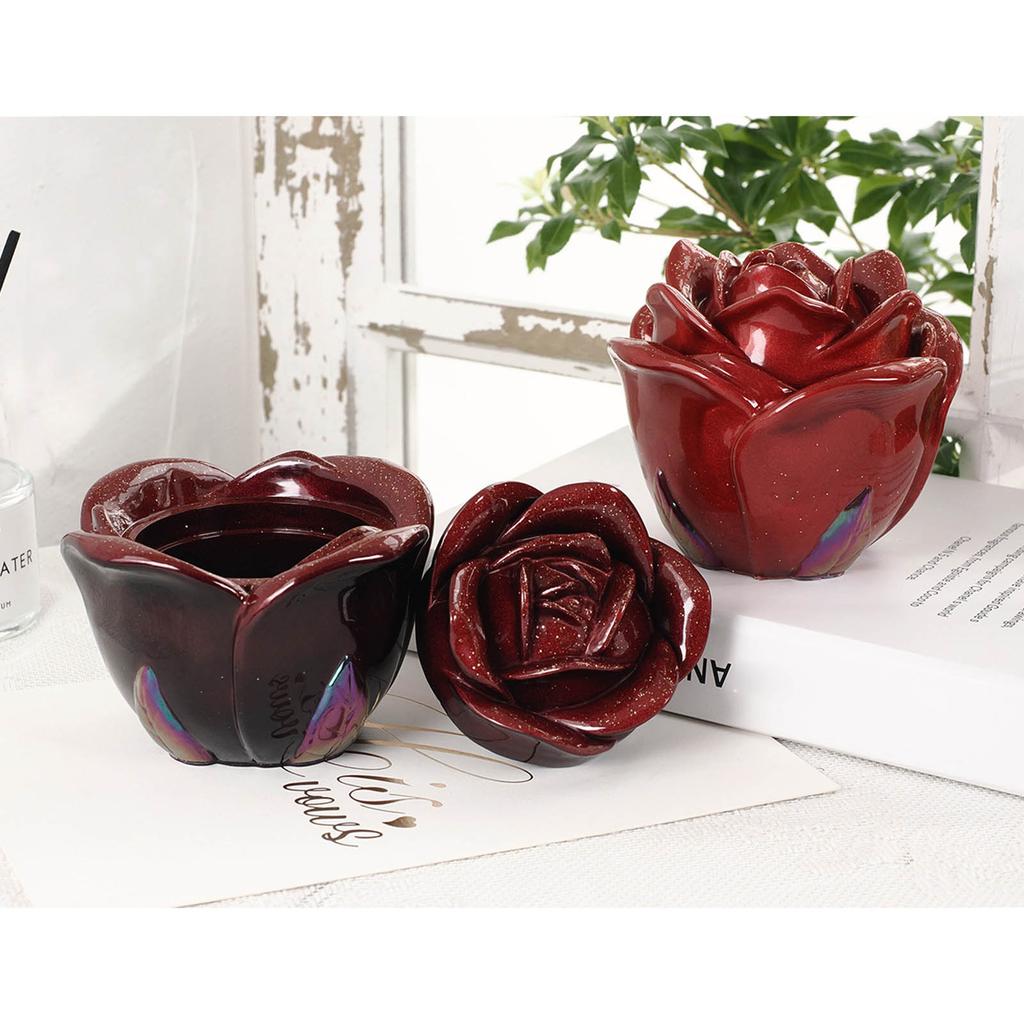 Forma na úložný box na květ růže DIYs křišťálové epoxidové formy na svíčku Forma na popelník Multifunkční silikonová forma