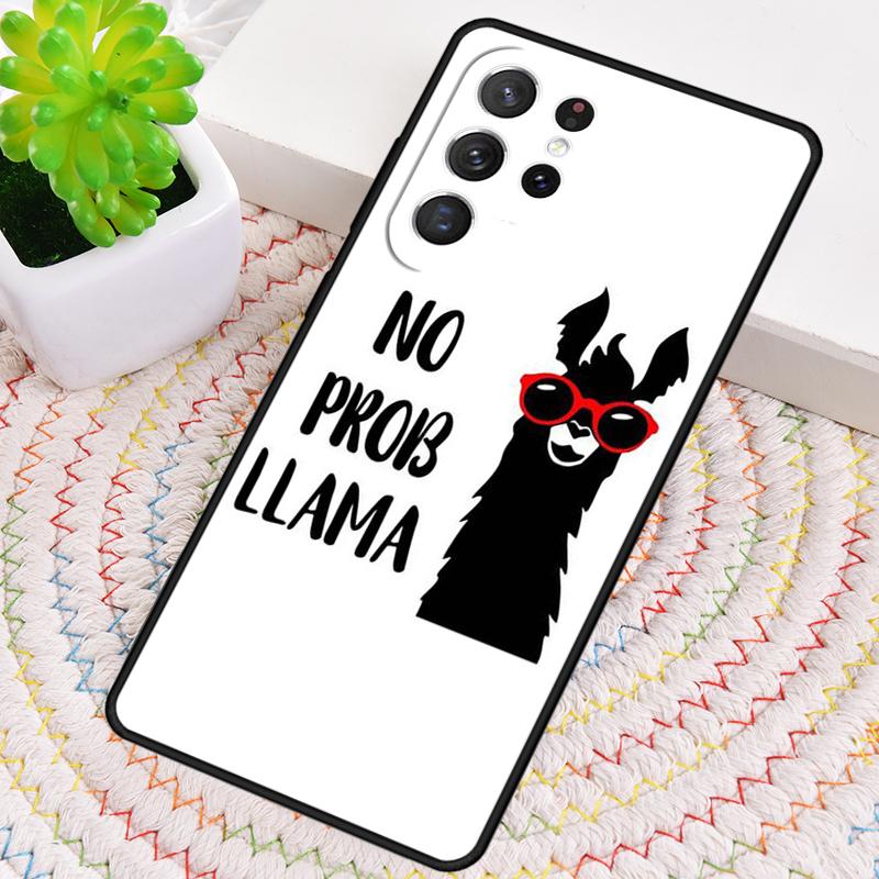 No Drama Prob Llama Lama Silicone Phone Case For Samsung Galaxy Note 10 Pro S26 S25 S24 S23 S22 S21 Plus S25Ultra Capa Cover
