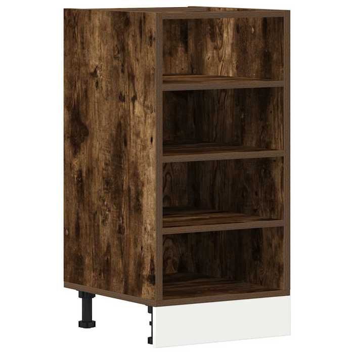 VidaXL Meuble bas "Riga" Chêne fumé 40 x 44,5 x 81,5 cm Bois d'ingénierie 854206