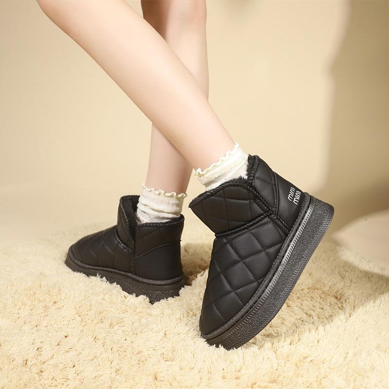 Autumn and Winter Plush Casual Thick Soled Snow Boots for Women