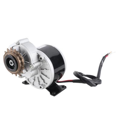 Brush Motor Gear Reduction Electric Motor with 16 Tooth Sprocket for Electric Bicycle Scooter Bikes DC 12V 250W 2950RPM