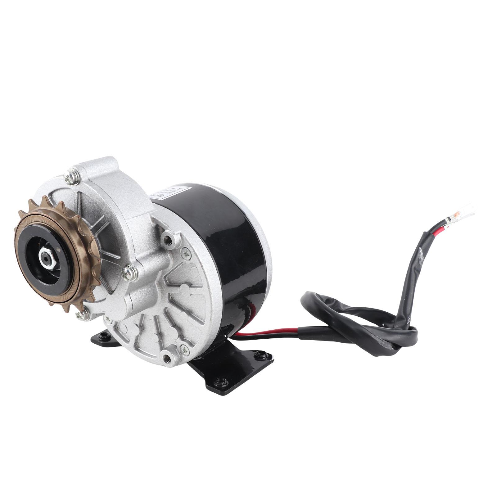 Shoemst Brush Motor Gear Reduction Electric Motor With 16 Tooth Sprocket For Electric Bicycle Scooter Bikes Dc 12V 250W 2950Rpm