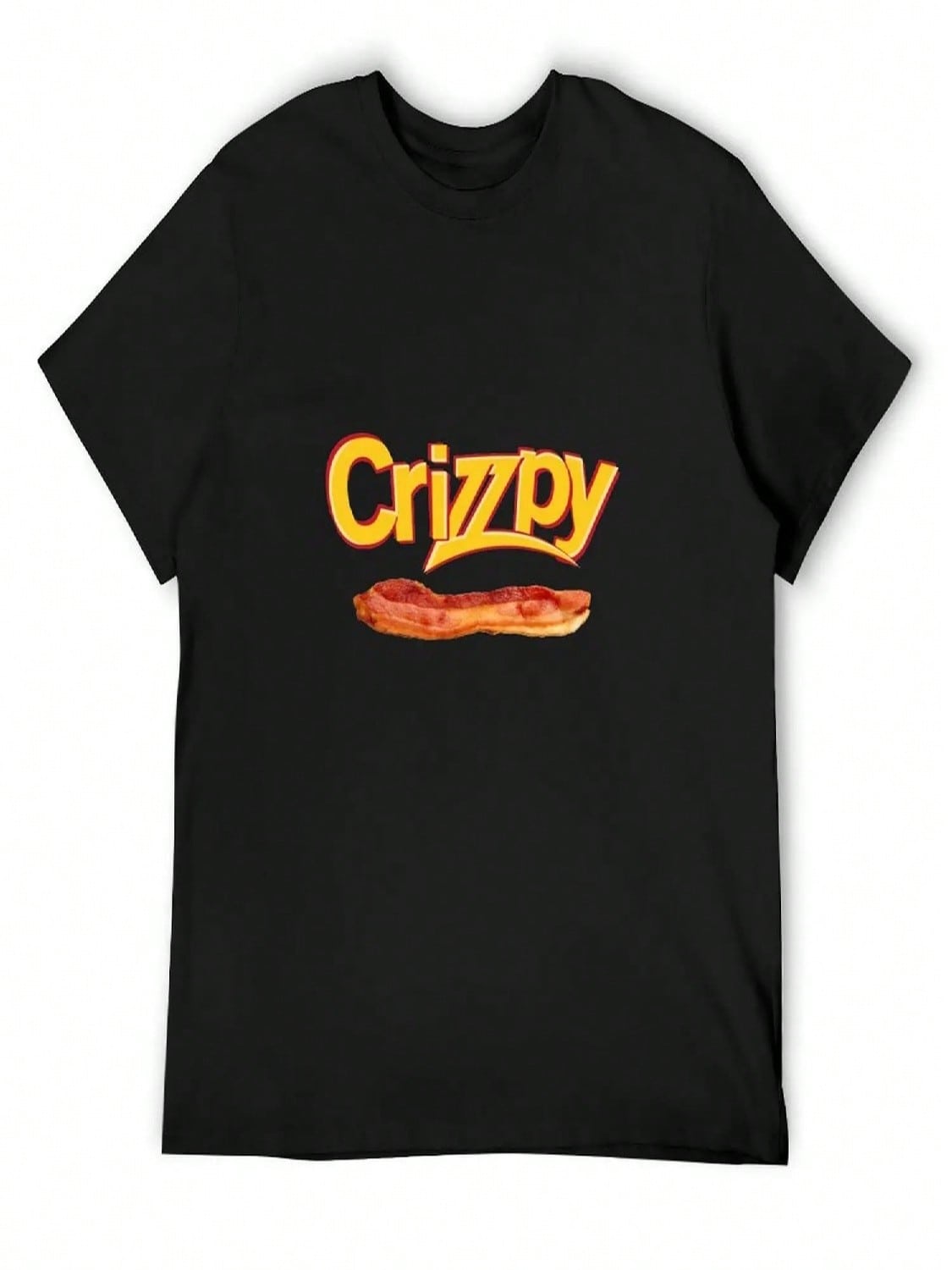 Crizzpy Bacon T-Shirt Blacks New Edition Anime T Shirts Anime Clothes Plus Size unisex Clothing S разноцветный